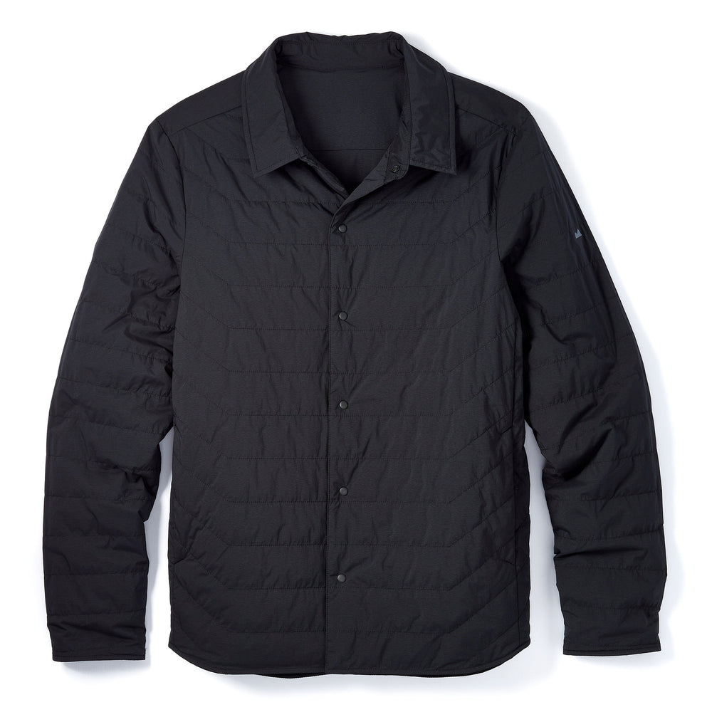 Reversible Insulated Shirt Jacket in Black from Myles Apparel