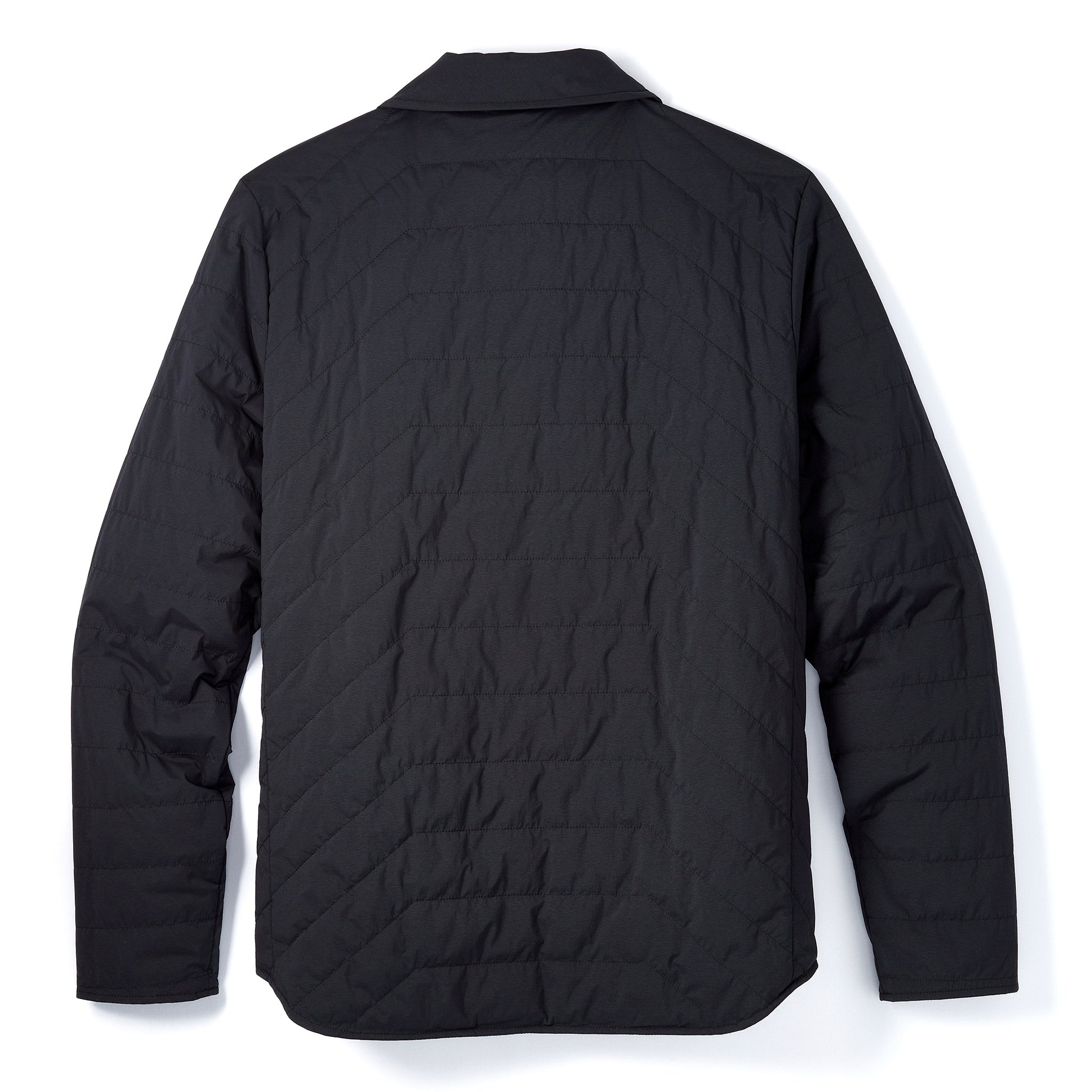 Reversible Insulated Shirt Jacket in Black | Packable for Travel