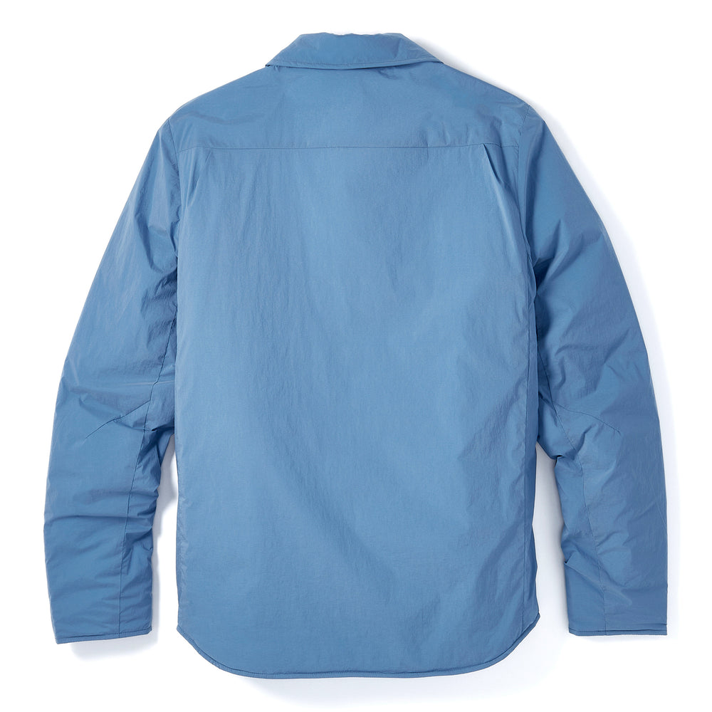 Reversible Insulated Shirt Jacket in Dusty Blue from Myles Apparel