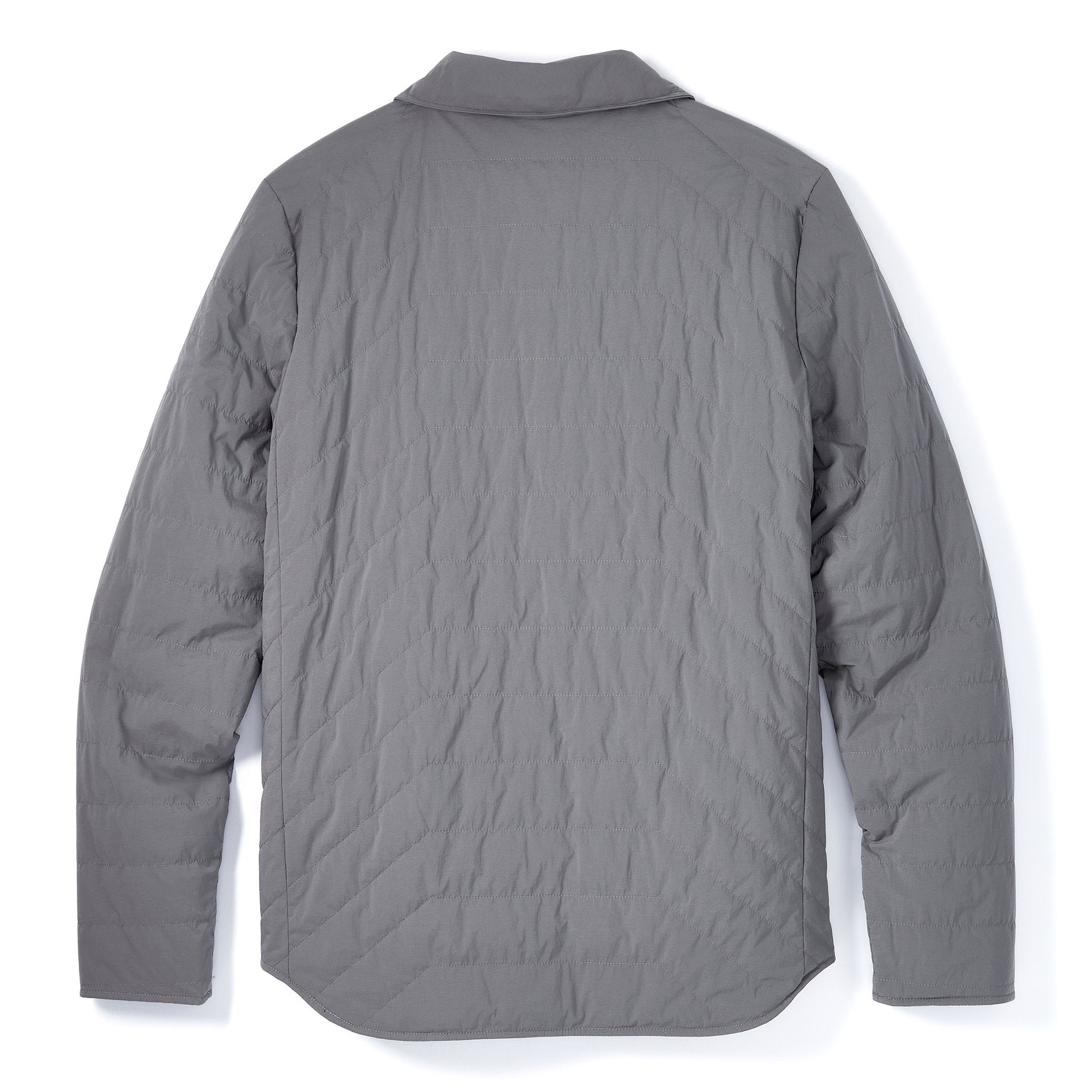 Reversible Insulated Shirt Jacket in Slate Gray | Packable for