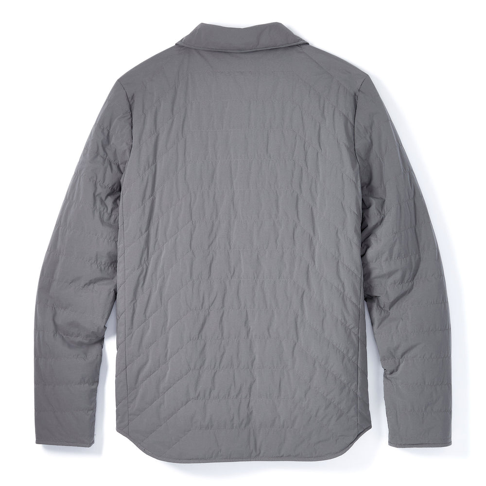 Reversible Insulated Shirt Jacket in Slate from Myles Apparel