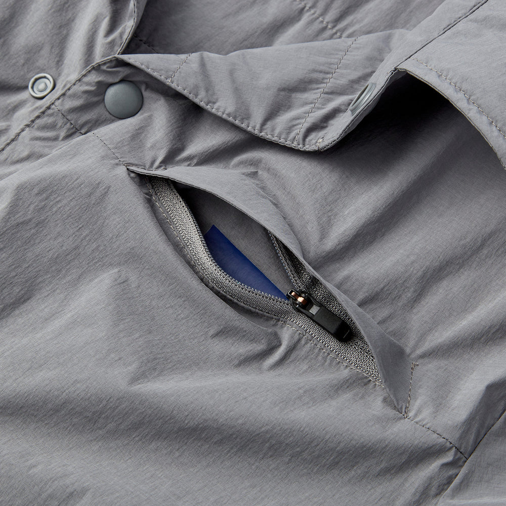 Reversible Insulated Shirt Jacket in Slate from Myles Apparel