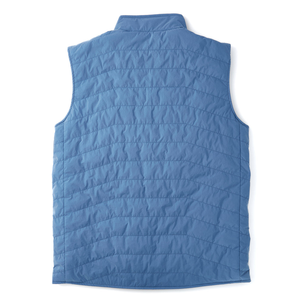 Reversible Insulated Vest in Dusty Blue from Myles Apparel