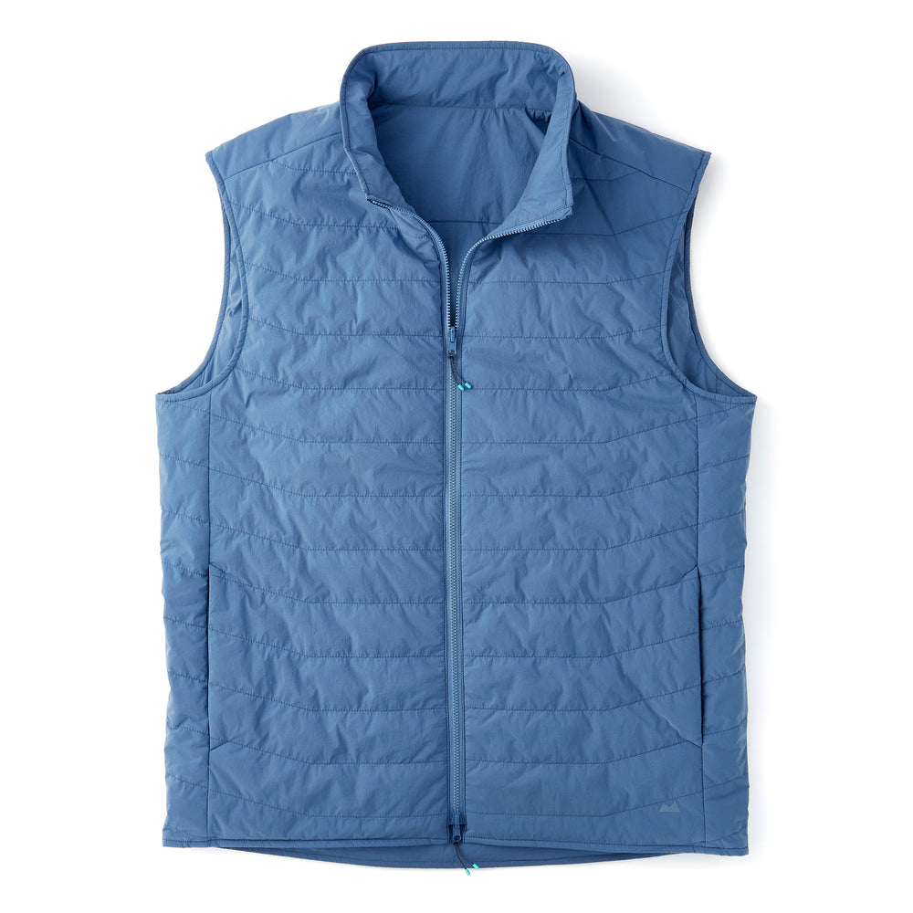 Reversible Insulated Vest in Dusty Blue from Myles Apparel