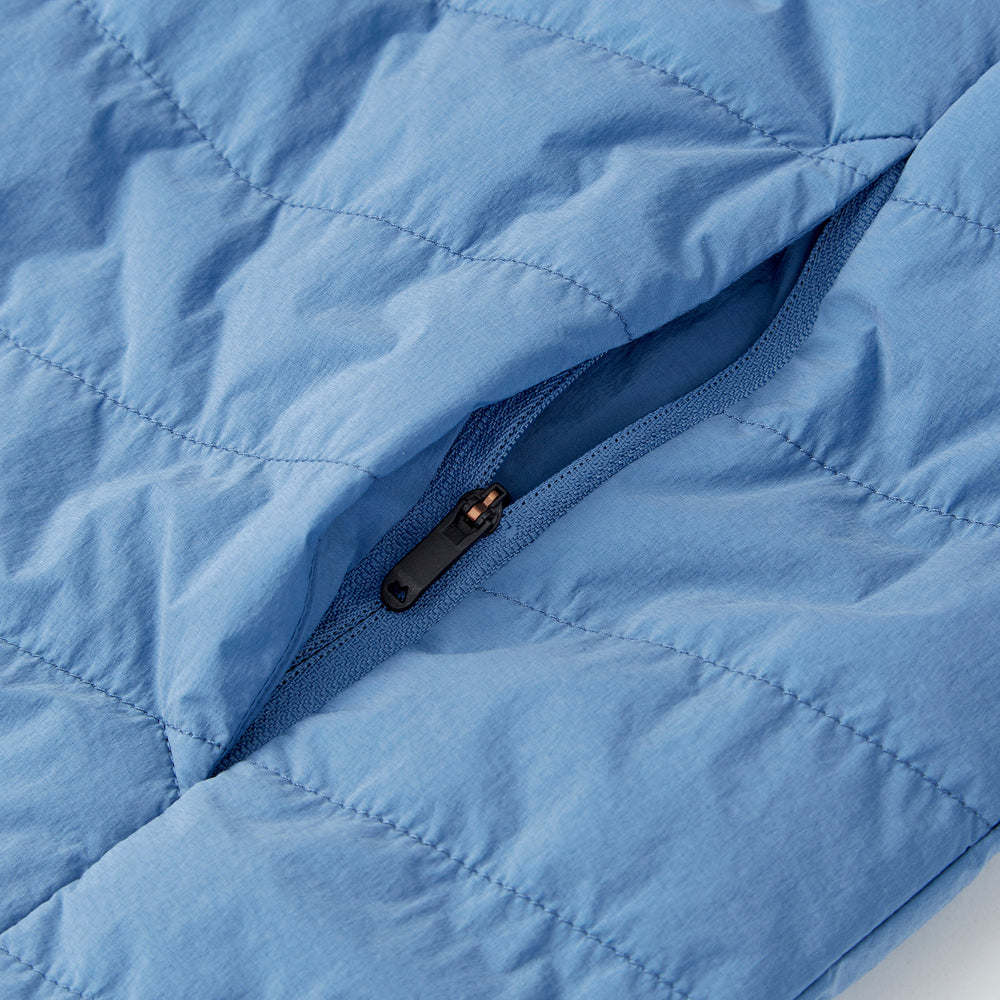 Reversible Insulated Vest in Dusty Blue from Myles Apparel