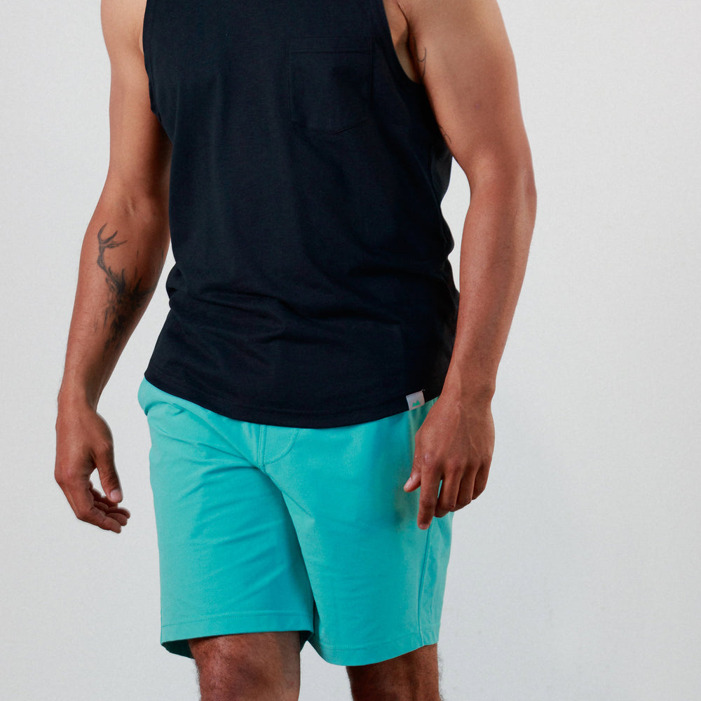 Everyday Short in Turquoise Tonic from Myles Apparel