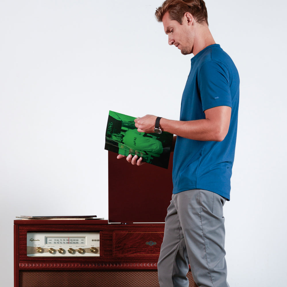 Everyday Henley Short Sleeve in River from Myles Apparel