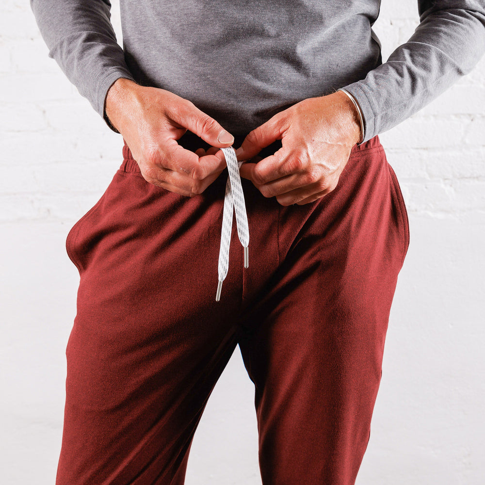 Recharge Jogger in Burgundy from Myles Apparel