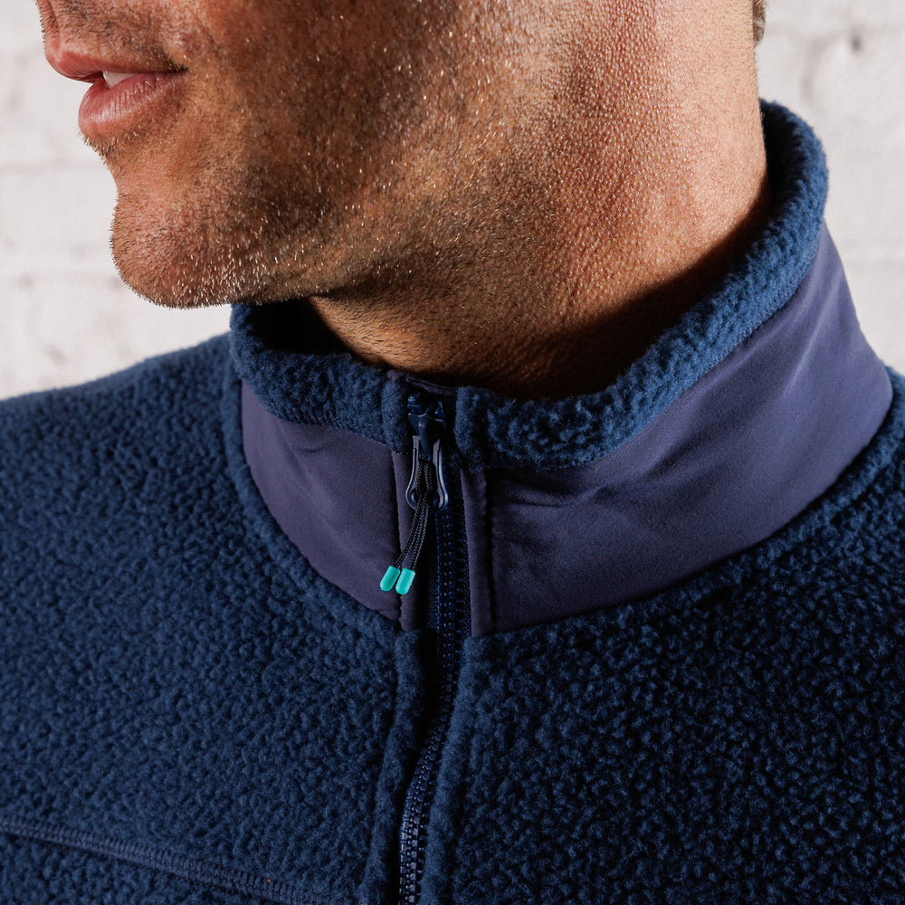 High Pile Sherpa Jacket in River from Myles Apparel