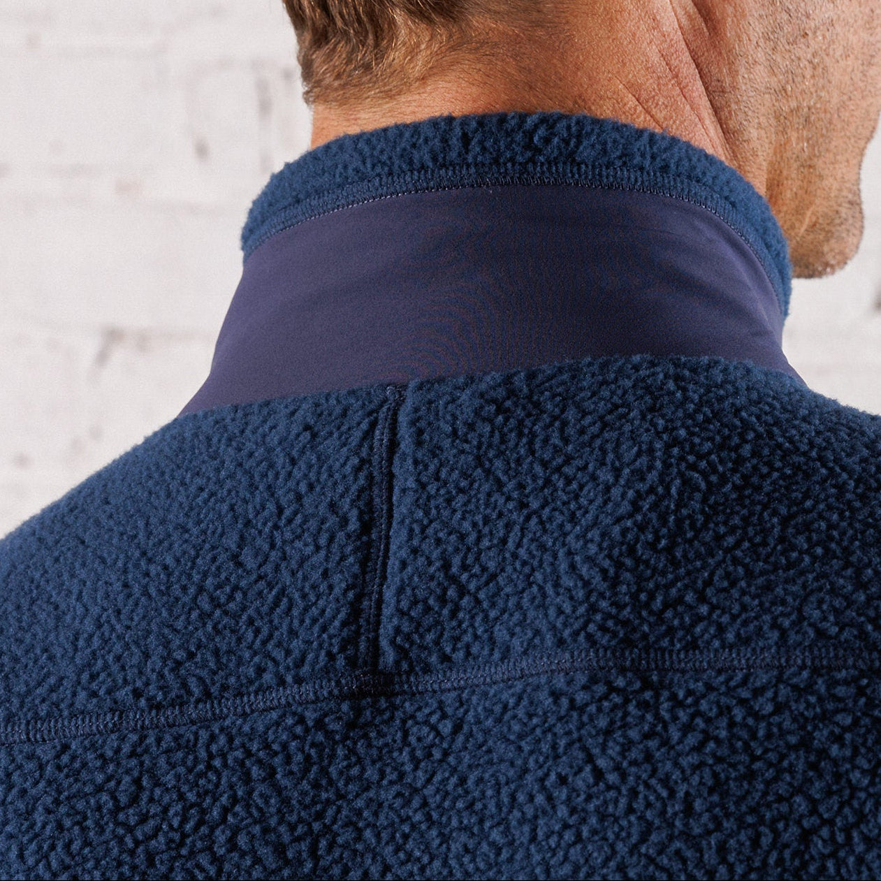 High Pile Sherpa Jacket in River | Men's Zip-Up Fleece Jacket by