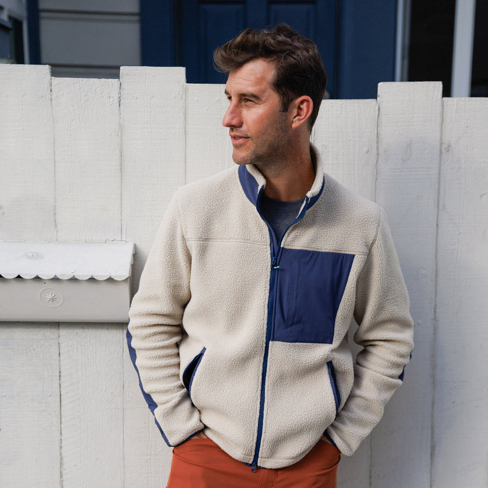 High Pile Sherpa Jacket in Khaki from Myles Apparel