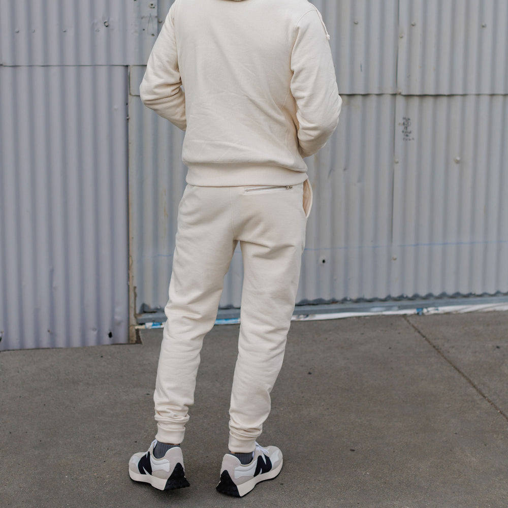 Skyline Heavyweight Fleece Jogger in Oatmeal from Myles Apparel
