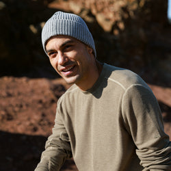 Knit Beanie in Navy from Myles Apparel