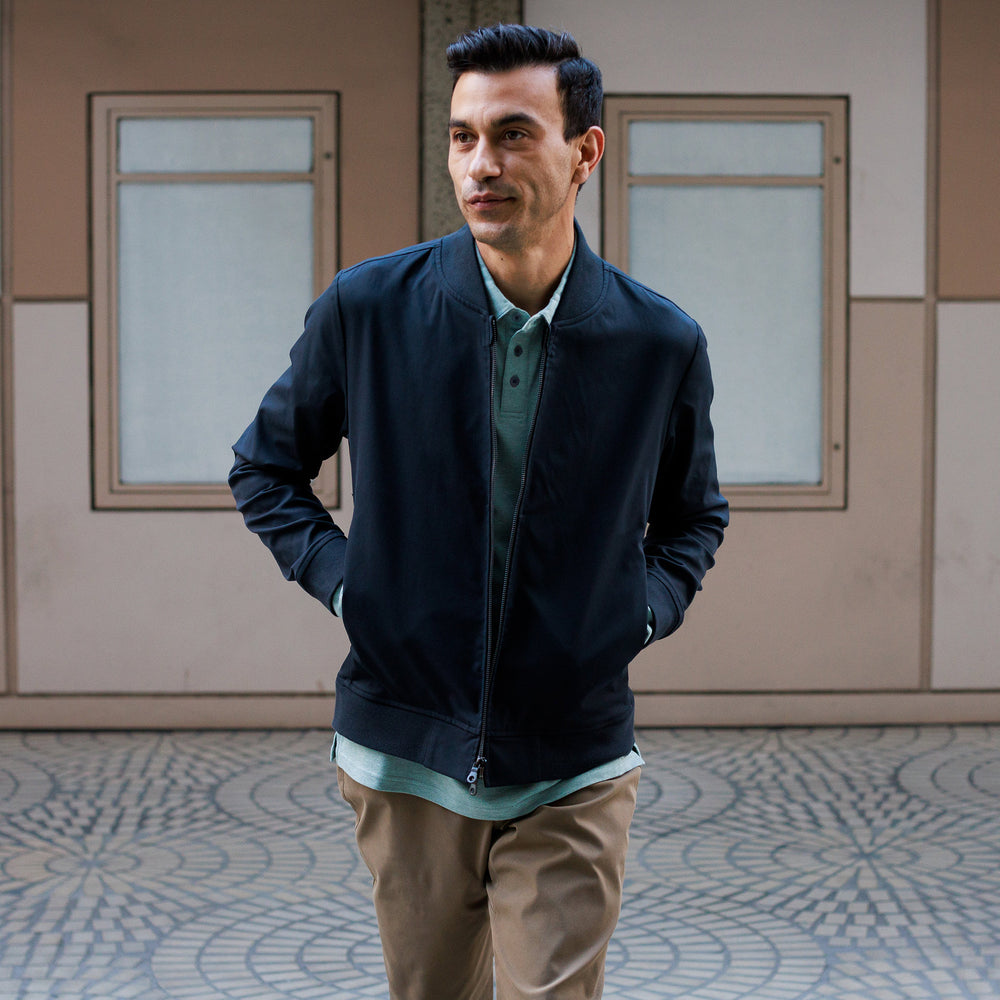 Tour Bomber in Black from Myles Apparel