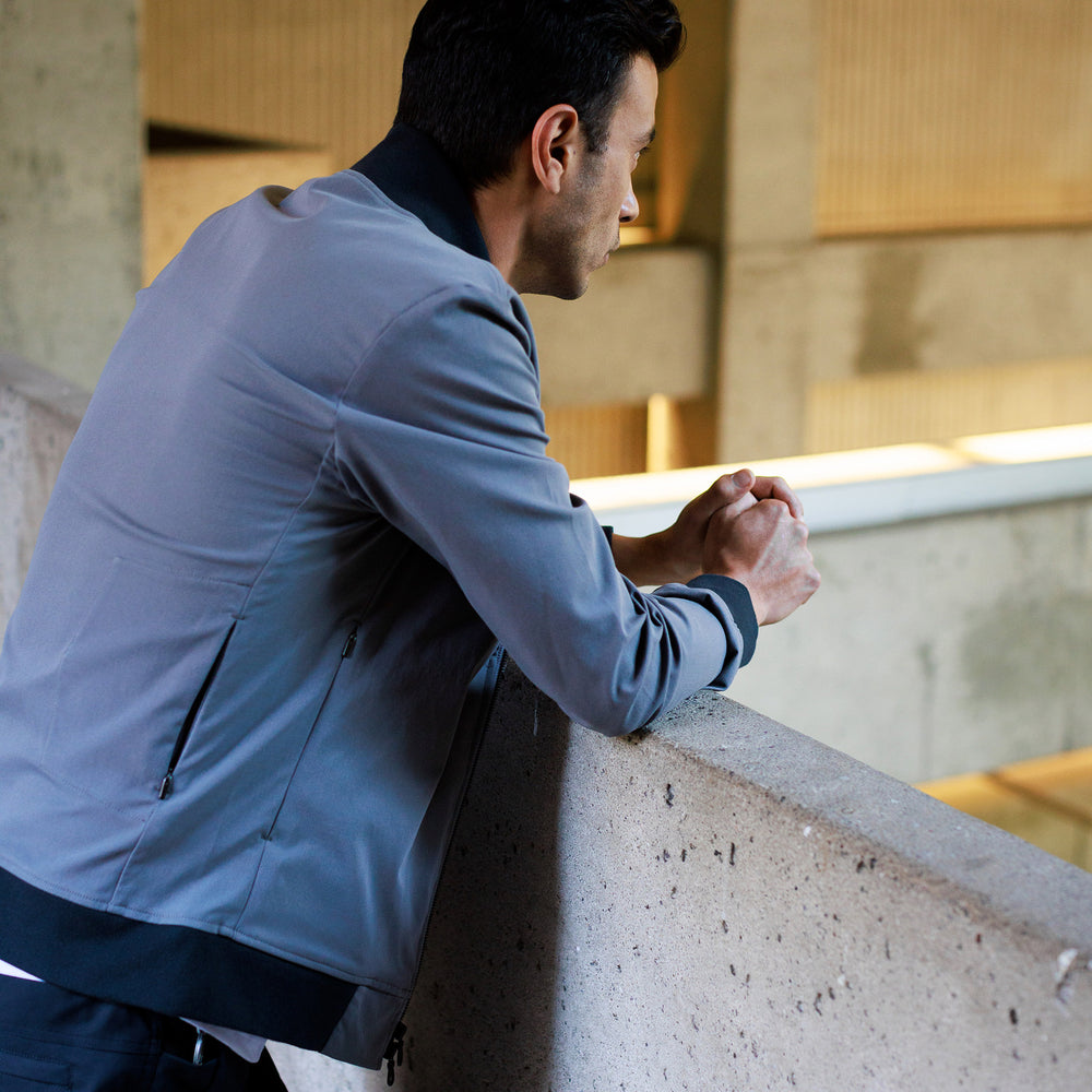 Tour Bomber in Slate from Myles Apparel