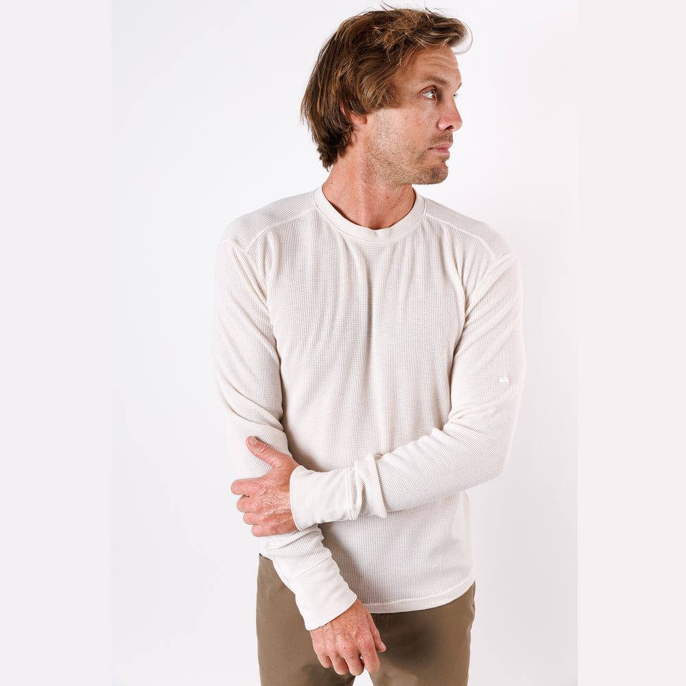 Weekend Thermal Crew in Oatmeal from Myles Apparel