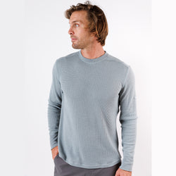 Weekend Thermal Crew in Good Gray from Myles Apparel