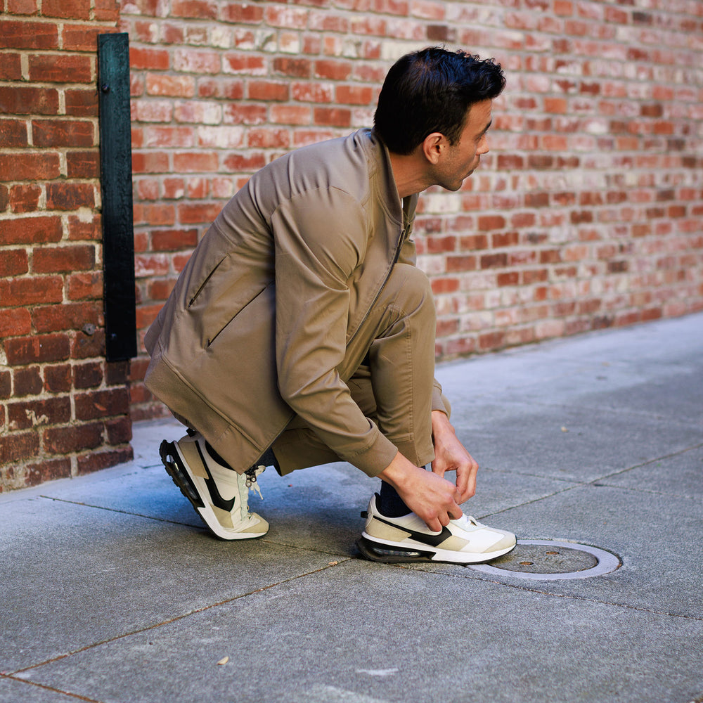 Tour Bomber in Olive Khaki from Myles Apparel