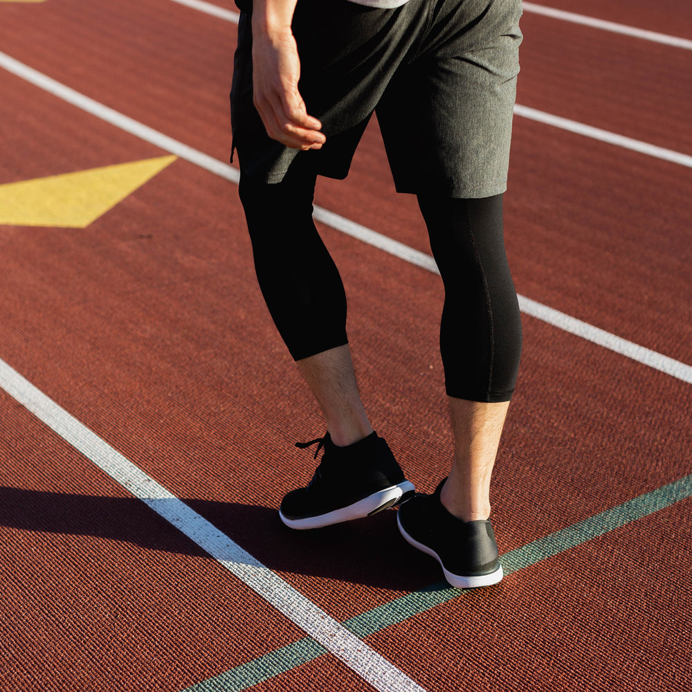 Momentum Compression 3/4 Pant in Black from Myles Apparel