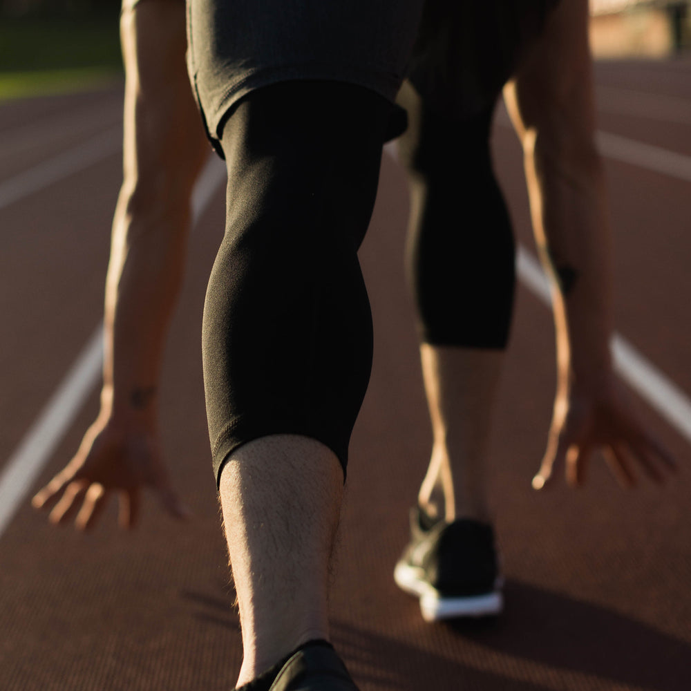 Momentum Compression 3/4 Pant in Black from Myles Apparel