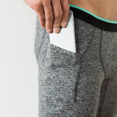 Momentum Compression 3/4 Pant in Granite