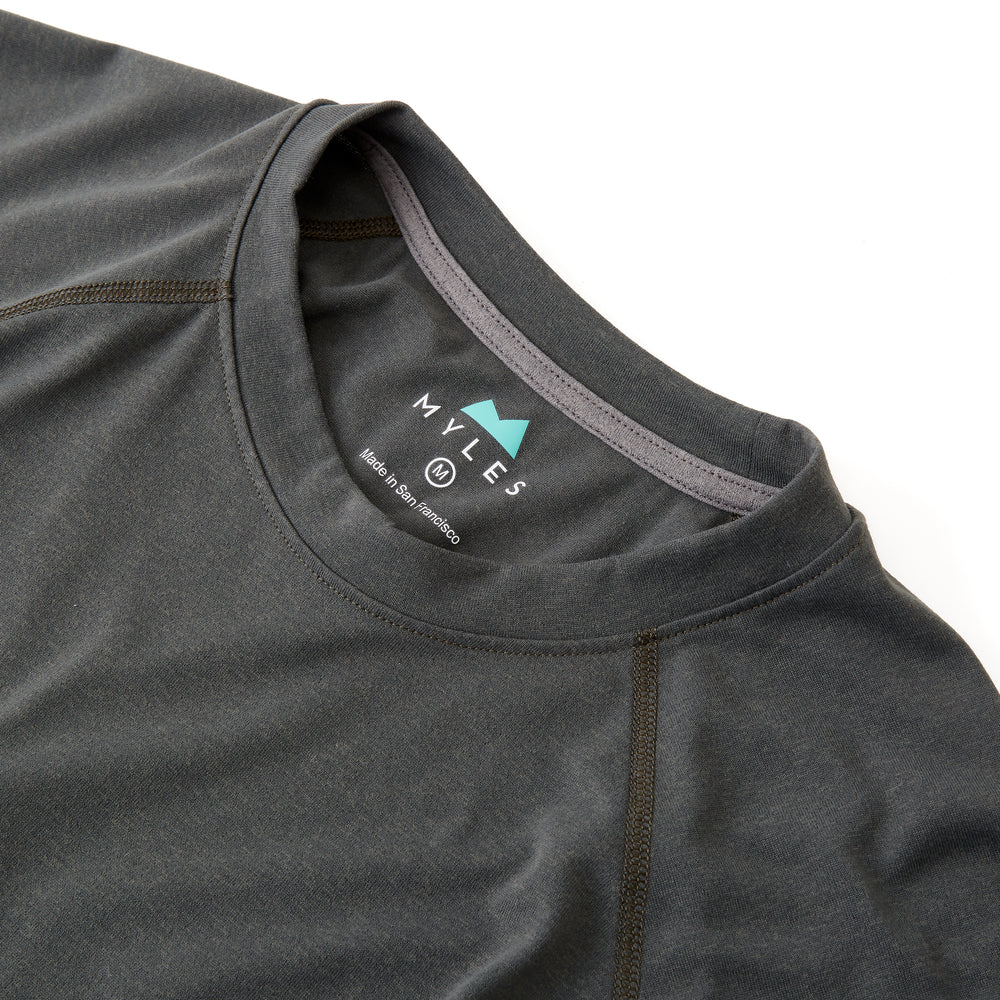 Momentum Tee in Heather Black from Myles Apparel
