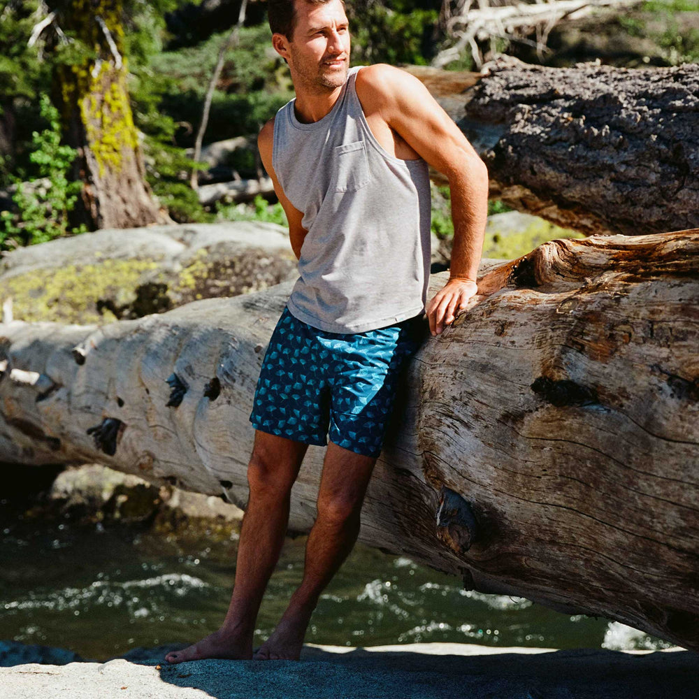 Catalina Swim Trunks in Royal Ginkgo from Myles Apparel