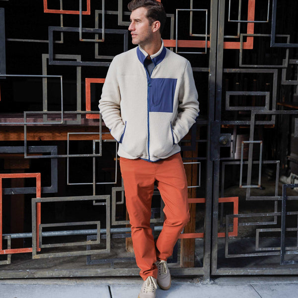 pail orange×beige plane quilting pants KPM80492290WNBC012-30.jpg