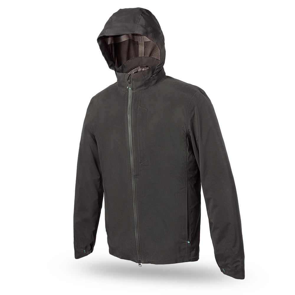 Elements Jacket with Hood in Steel Gray from Myles Apparel