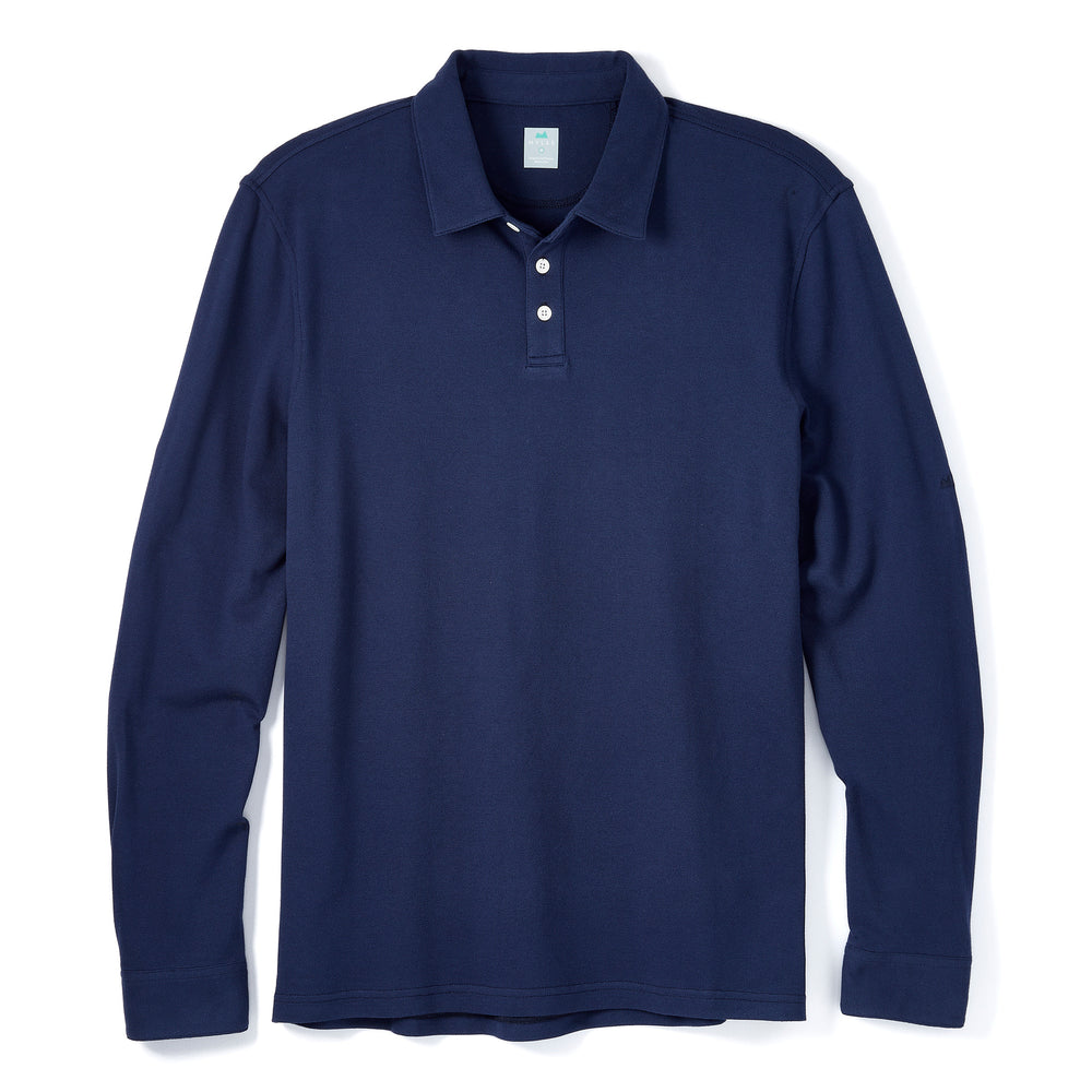 Tour Polo Long Sleeve in Deep Sea from Myles Apparel