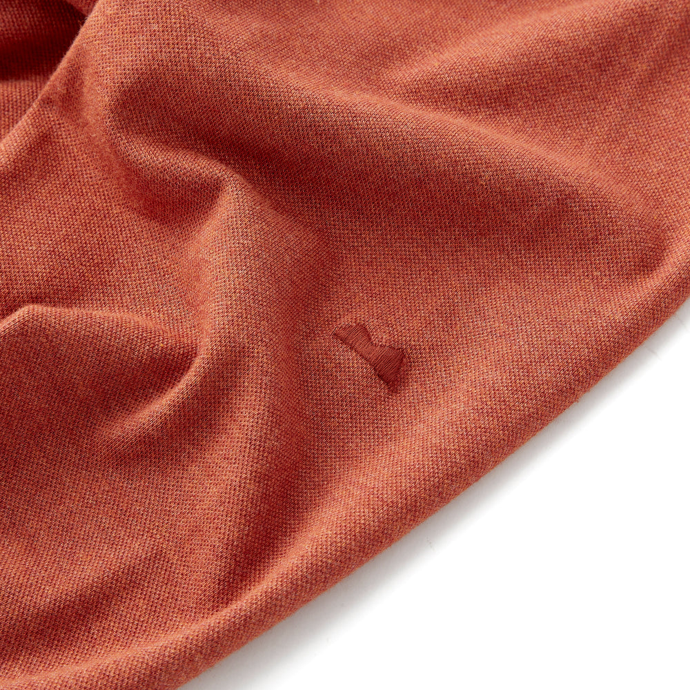 Tour Polo Long Sleeve in Heather Sequoia from Myles Apparel