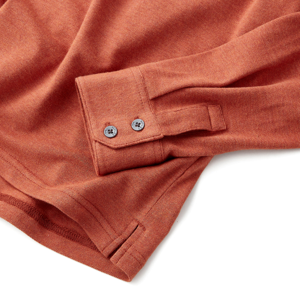 Tour Polo Long Sleeve in Heather Sequoia from Myles Apparel