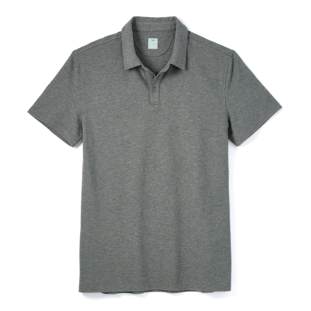 Tour Polo in Heather Granite from Myles Apparel