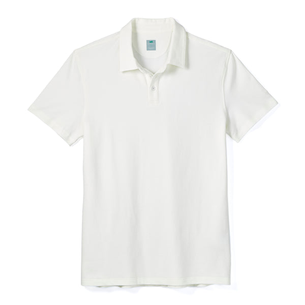 Tour Polo in Off White | Performance Polo for Work & Play | Myles