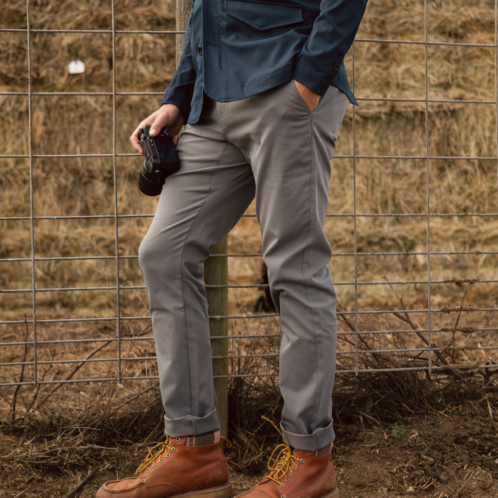 Tour Chino (Athletic Straight) in Slate from Myles Apparel