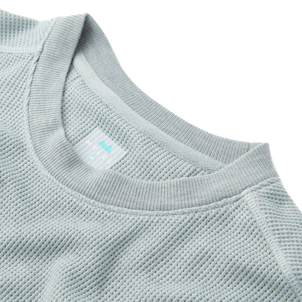 Weekend Thermal Crew in Good Gray from Myles Apparel