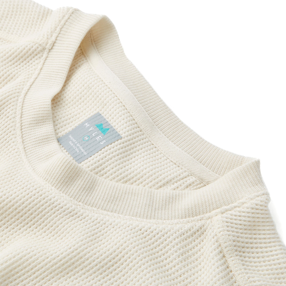 Weekend Thermal Crew in Oatmeal from Myles Apparel