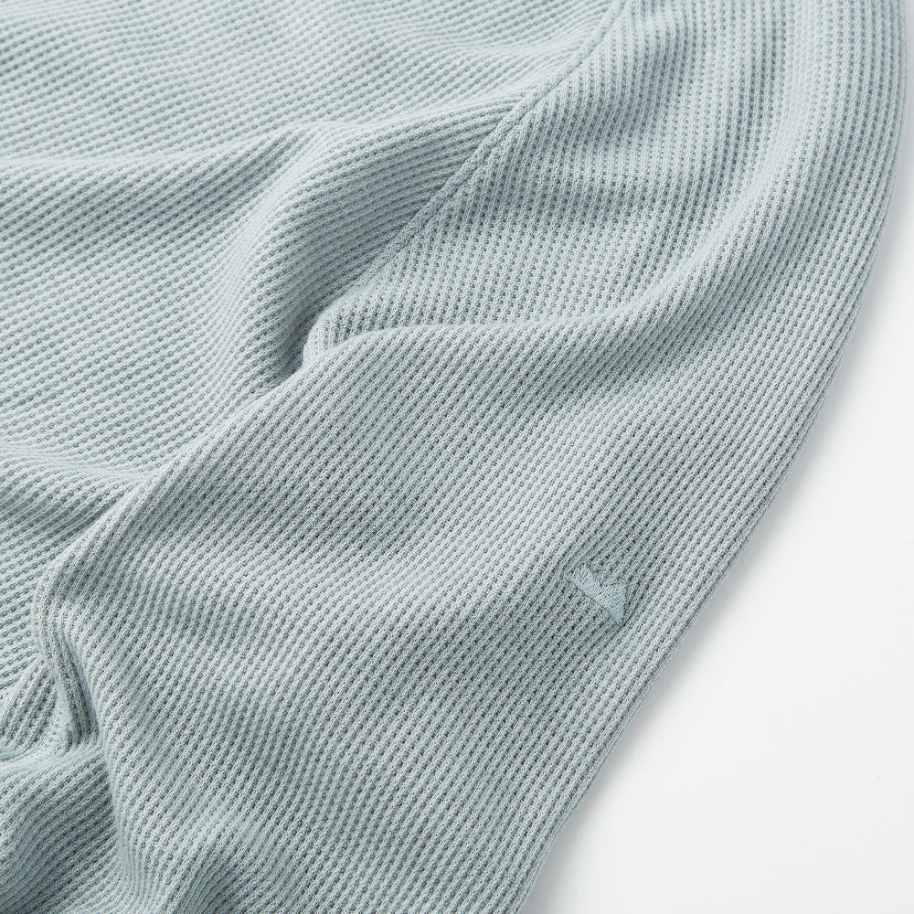 Weekend Thermal Henley in Good Gray from Myles Apparel