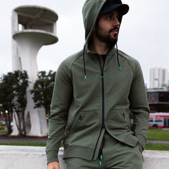 ACTive Knit Hoodie in Fatigue