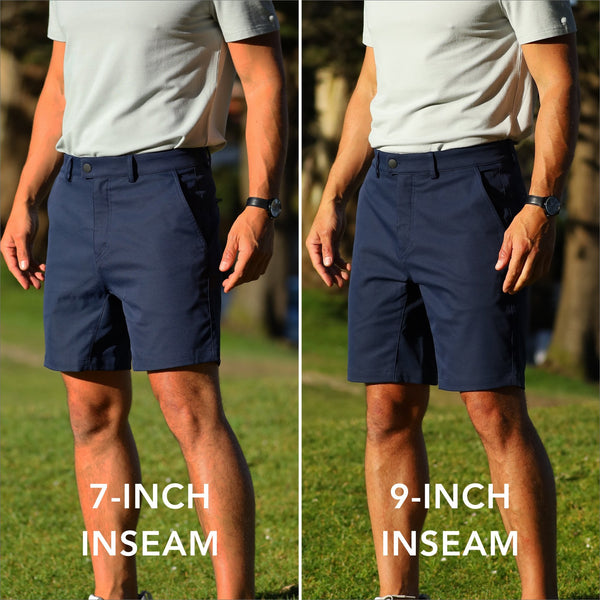 Tour Short in Steely Blue Travel Golf Shorts Myles Apparel