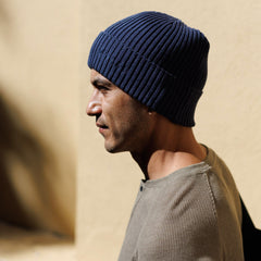 Knit Beanie in Navy